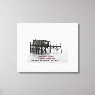 Honeymoon Cottage - Steampunk Landing Canvas Print