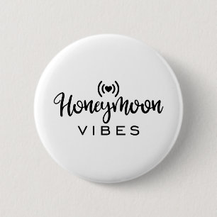 Honeymoon Couple Design Honeymoon Vibes 2 Inch Round Button