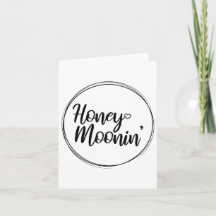 Honeymoon Couple Wedding Honeymoonin Brides Groom  Card