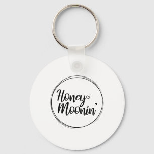 Honeymoon Couple Wedding Honeymoonin Brides Groom Keychain