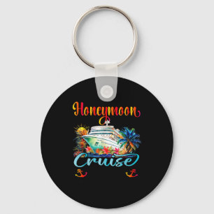 Honeymoon Cruise 2026 Just Married Keychain