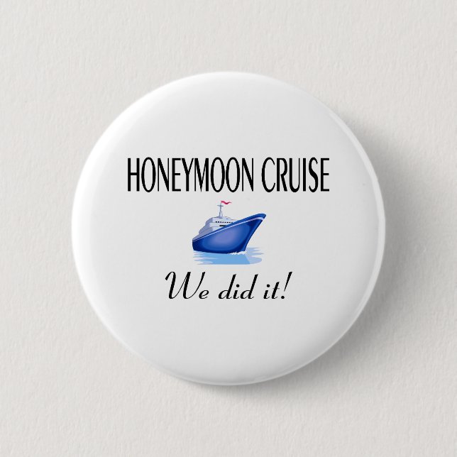 Honeymoon Cruise 2 Inch Round Button (Front)