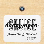 Honeymoon Cruise Elegant Simple Custom Magnet<br><div class="desc">This design may be personalized in the area provided by changing the photo and/or text. Or it can be customized by clicking Personalize this Template and then choosing the click to customize further option and delete or change the colour of the background, add text, change the text colour or style,...</div>