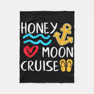 Honeymoon Cruise Ship Couples Great Gift Bride &am Fleece Blanket