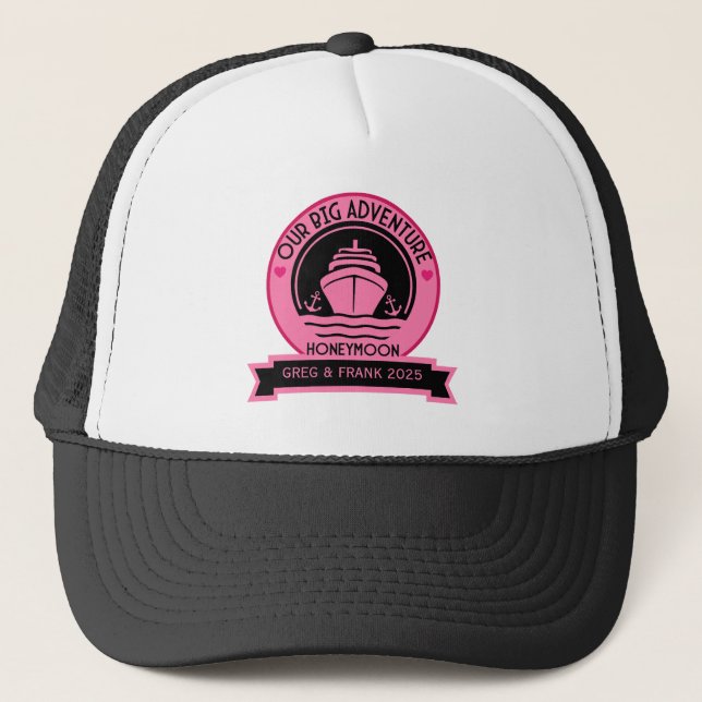 Honeymoon Cruise Trucker Hat (Front)