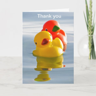 Honeymoon ducks - thank you for your gift card