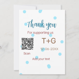 Honeymoon fund Add Q R code couple name wedding Invitation