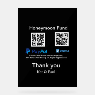 Honeymoon Fund PayPal Venmo QR code Merci
