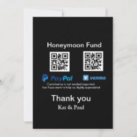 Honeymoon Fund PayPal Venmo QR code thank you