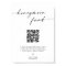 Honeymoon Fund QR Code Sign, Minimalist Wedding