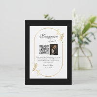 Honeymoon Fund QR Code Sign Wedding Honeymoon