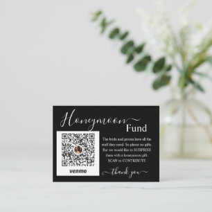 Honeymoon Fund Registry Enclosure Card