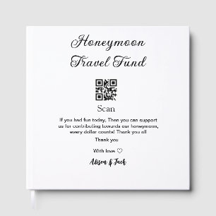 Honeymoon fund scan QR codeadd name  Guest Book