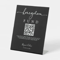 Honeymoon Fund Sign Wedding Reception Gift B613