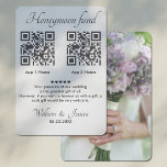 Honeymoon Fund With 2 QR Code And Photo Enclosure Card<br><div class="desc">Personalise a Card to be a Modern Idea for your special day to Invite guests to make a contribution to your honeymoon with this Minimalist Two QR Codes Template and Photo. Add your full details, All text style, colours, sizes can be modified to fit your needs. If you need help...</div>