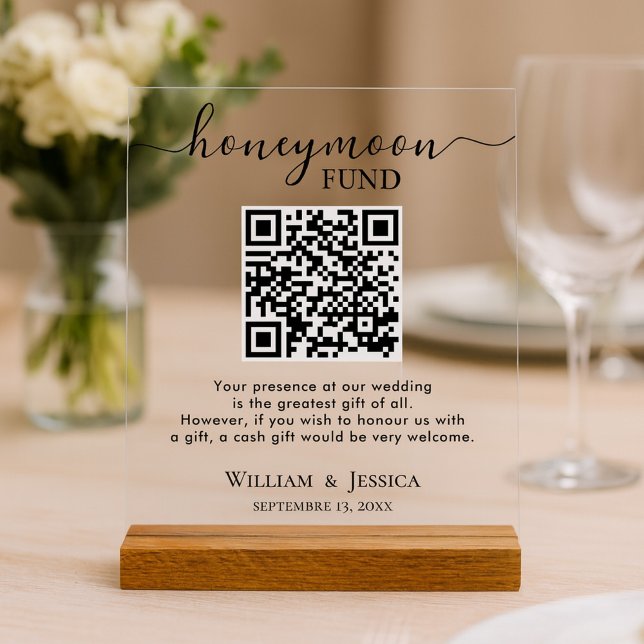 Honeymoon Fund With QR Code (Créateur téléchargé)