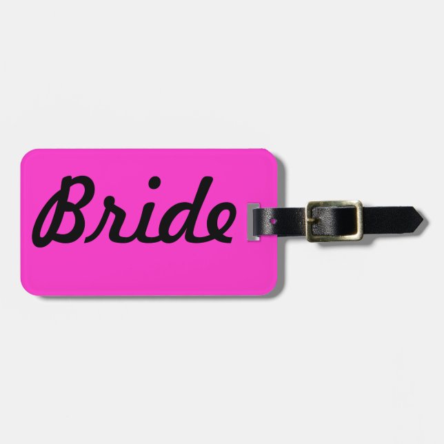 Honeymoon Luggage Tag (Front Horizontal)