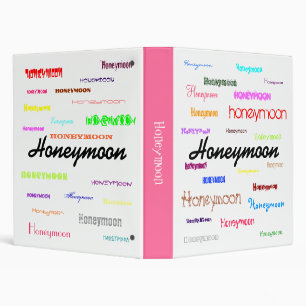 Honeymoon scrapbook or photo binder