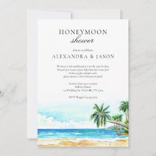 Honeymoon Shower Invitation, Couples Shower Invitation
