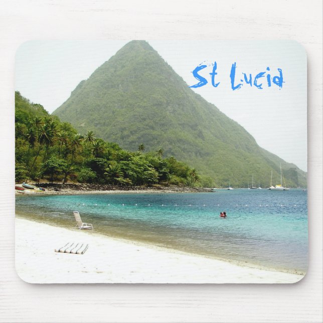 honeymoon, St Lucia Mouse Pad (Front)