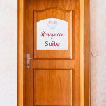 Honeymoon Suite Contour Door Sign<br><div class="desc">Welcome the newlyweds to their dream getaway with our charming Honeymoon Suite sign! This elegant wooden sign is the perfect touch for any bride and groom's special rental stay at a hotel or motel. Make their stay even more memorable with this lovely addition to their room décor.</div>