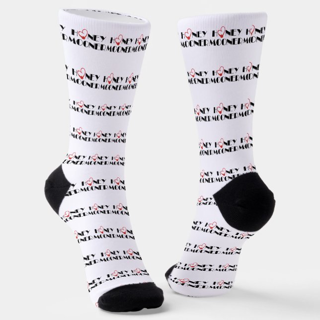 Honeymooner Wedding Socks (Angled)