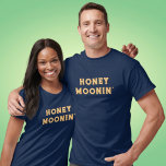 Honeymoonin Fun Honeymoon Vacation Matching Couple T-Shirt<br><div class="desc">A fun matching honeymooning design for the merry and married couple who are on a honeymoon vacation. It can be given as a bridal shower or wedding gift to the bride and groom.</div>