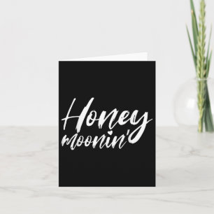 Honeymoonin Honeymoon Bride Groom Matching Couple  Card
