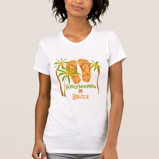 Honeymooning in Belize T-Shirt (Front)