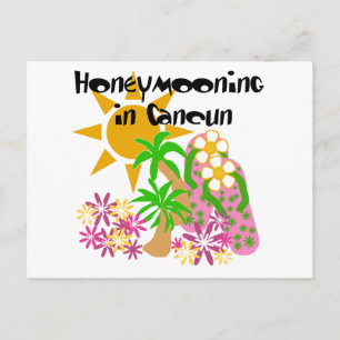 Honeymooning in Cancun Postcard