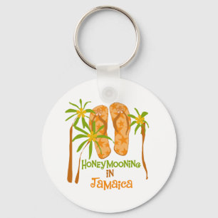 Honeymooning in Jamaica Keychain