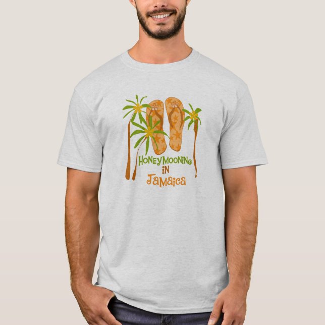 Honeymooning in Jamaica T-shirt (Front)