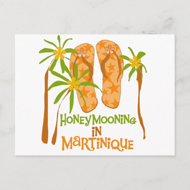 Honeymooning in Martinique Postcard (Front)