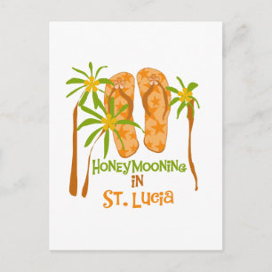 Honeymooning in St. Lucia Postcard