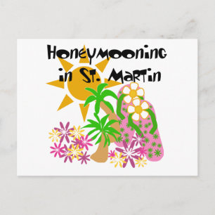 Honeymooning in St. Martin Postcard