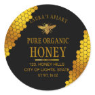 Honeypeb Gold Honey Bee Apiary Étiquette de produi