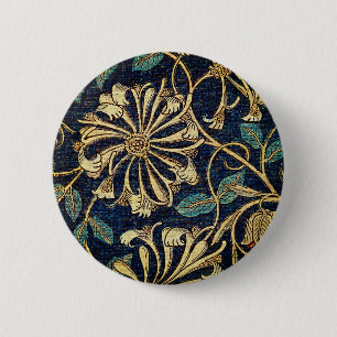 Honeysuckle 2 Inch Round Button