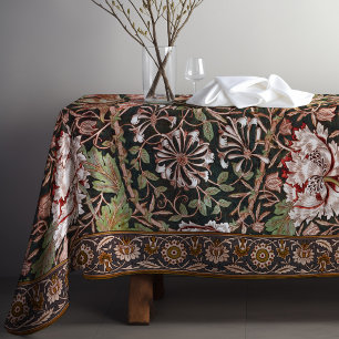 Honeysuckle Art Nouveau Floral Pattern Morris Tablecloth