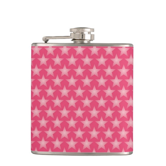 Honeysuckle background hip flask (Front)