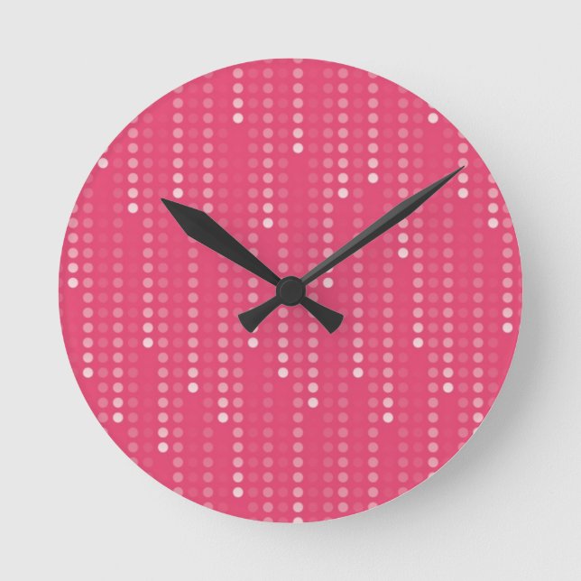 Honeysuckle background round clock (Front)