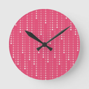 Honeysuckle background round clock