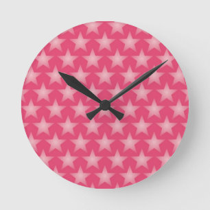 Honeysuckle background round clock