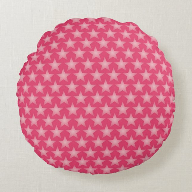 Honeysuckle background round pillow (Front)