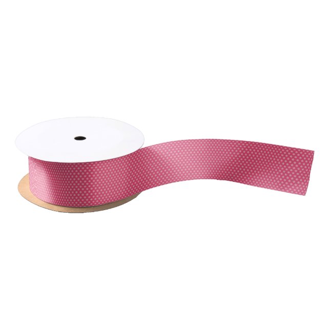 Honeysuckle background satin ribbon (Spool)