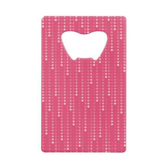 Honeysuckle background wallet bottle opener (Front)