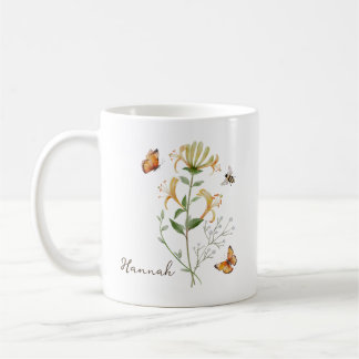 Honeysuckle Birth Month Flower Coffee Mug