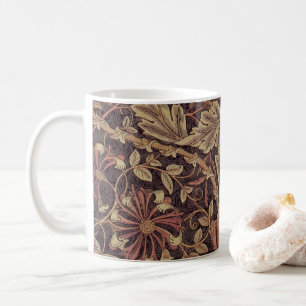 Honeysuckle by William Morris, Garden Flowers Art Coffee Mug