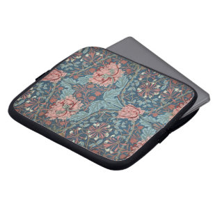 Honeysuckle by William Morris, Vintage Flowers Art Laptop Sleeve