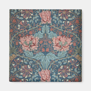 Honeysuckle by William Morris, Vintage Flowers Art Magnet