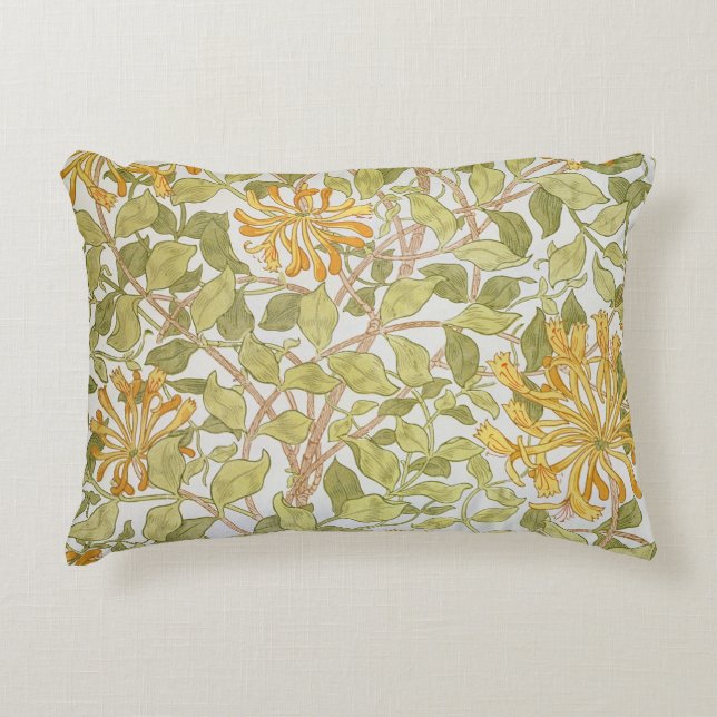 'Honeysuckle' design, 1883 Decorative Pillow (Front)